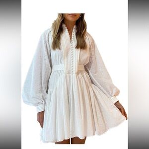 Amazon NWOT White Eyelet Dress